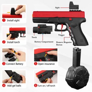 GLOCK GEL BALL BLASTER PISTOL TOY GUN-5